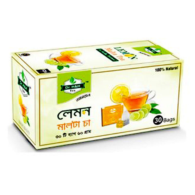 Natural Lemon Malta Tea - 60 gm (30 Tea Bag) - Deshi Amazon
