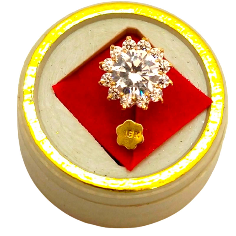 Gold Plate Nose Pin - 004 - Ssj by Deshi Amazon
