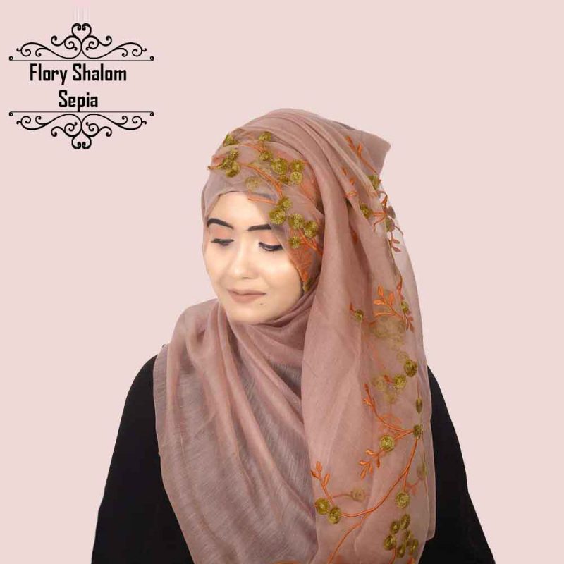Flory Shalom Silk Hijab - DeshiAmazon.com