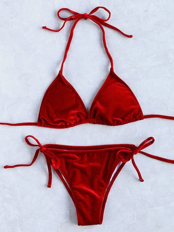 Ladies Bikini Sets - Red - Mhg